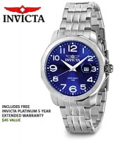 Invicta Eagle Force Collection Blue Dial Mens Watch for $37